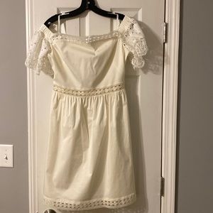 Ted baker off the shoulder white dress